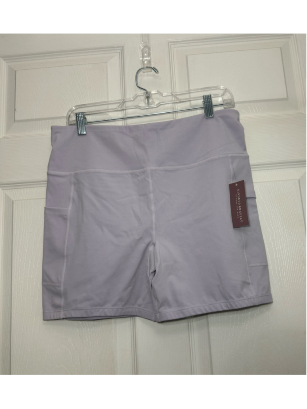 Women's Kindred Bravely Stevie Bike Shorts Size L Lavender NWT